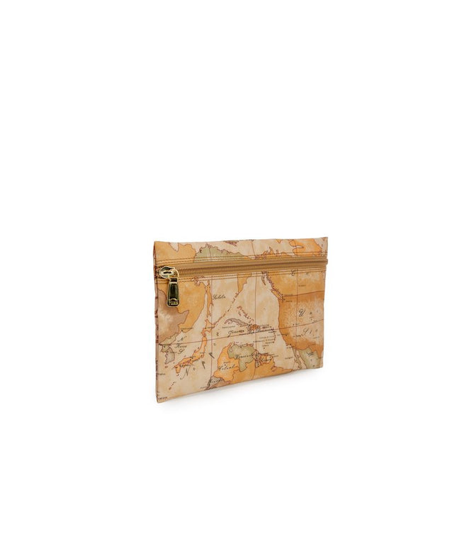 Alviero Martini Prima Classe Beige Polyester Clutch Bag