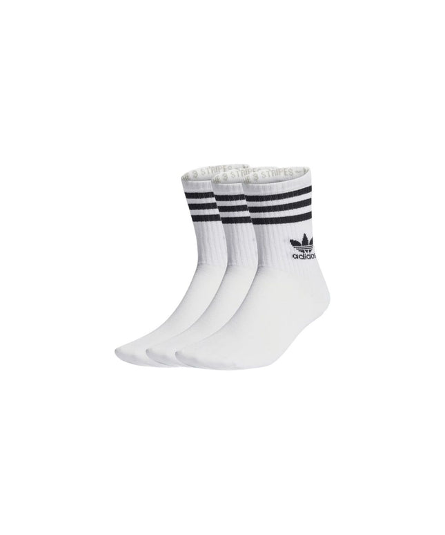 Adidas White Cotton Sock