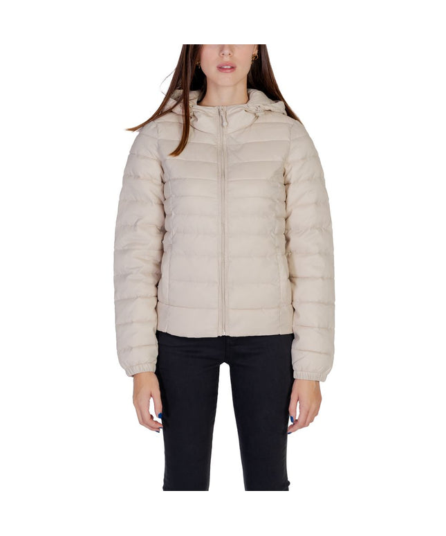 Only Beige Nylon Jackets & Coat