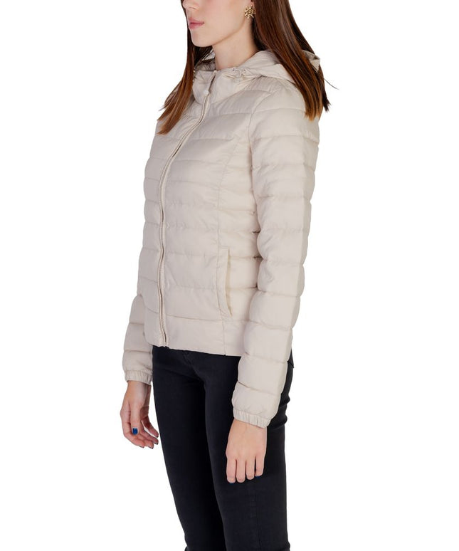 Only Beige Nylon Jackets & Coat