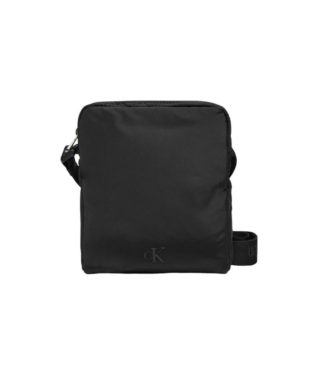 Calvin Klein Black Recycled Polyester Messenger Bag