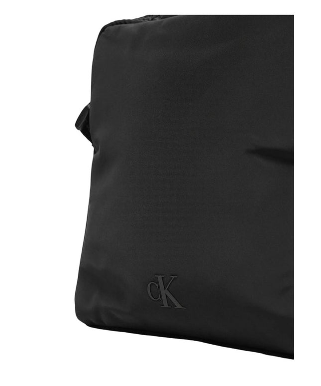 Calvin Klein Black Recycled Polyester Messenger Bag