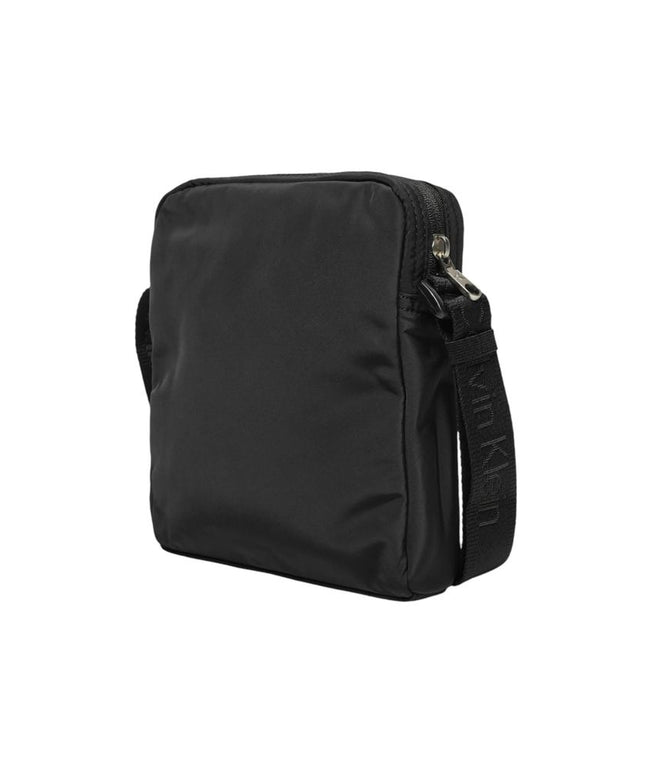 Calvin Klein Black Recycled Polyester Messenger Bag