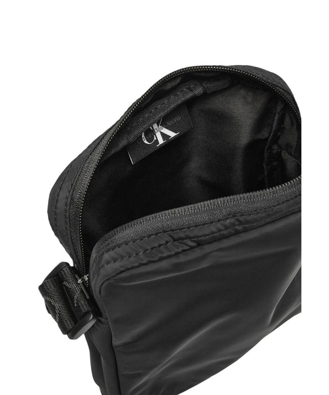 Calvin Klein Black Recycled Polyester Messenger Bag