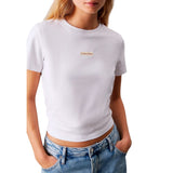 Calvin Klein Jeans White Recycled Cotton T-Shirt