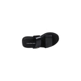Calvin Klein Jeans Black Leather Sandal