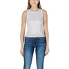 Guess White Cotton Tank Top