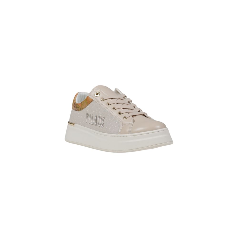 Alviero Martini Prima Classe Beige Polyester Low Top Sneakers