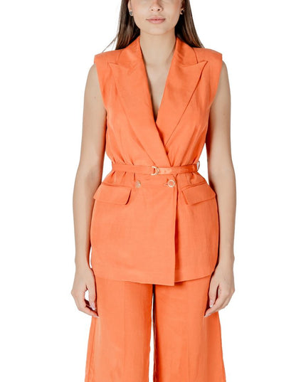 Liu Jo Orange Lyocell Waistcoat