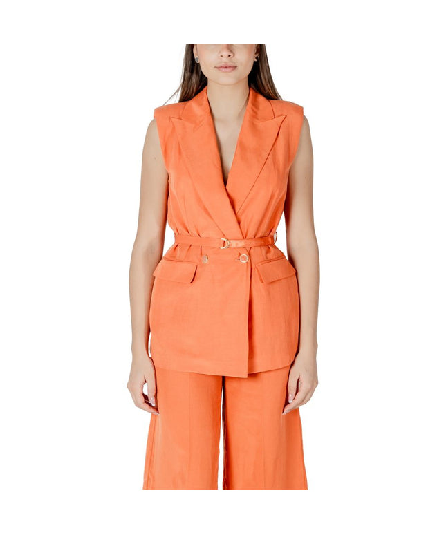 Liu Jo Orange Lyocell Waistcoat