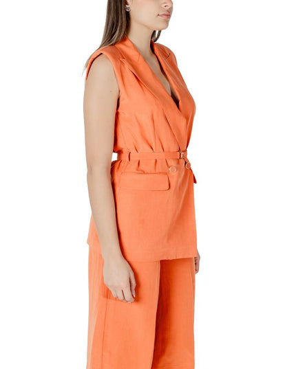 Liu Jo Orange Lyocell Waistcoat