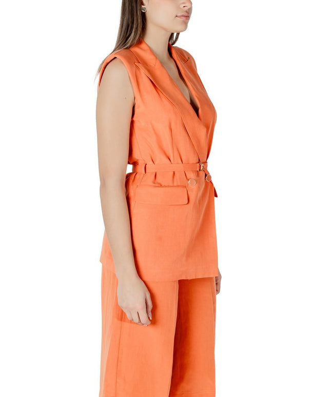 Liu Jo Orange Lyocell Waistcoat