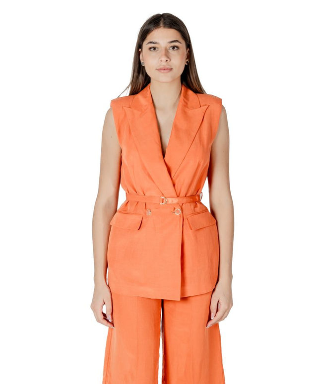 Liu Jo Orange Lyocell Waistcoat