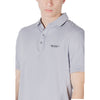 Armani Exchange Purple Cotton Polo Shirt