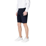 Armani Exchange Blue Polyamide Bermuda Shorts