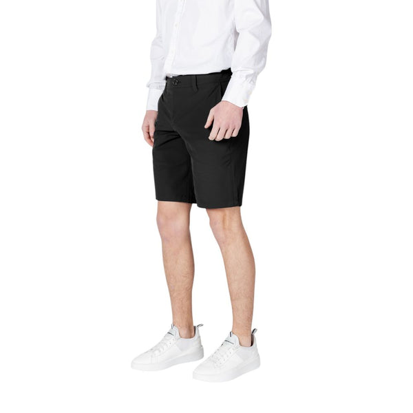 Armani Exchange Black Polyamide Bermuda