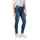 Armani Exchange Blue Cotton Skinny Jeans