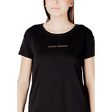 Armani Exchange Black Cotton T-Shirt