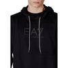 EA7 Emporio Armani Black Cotton Hoody