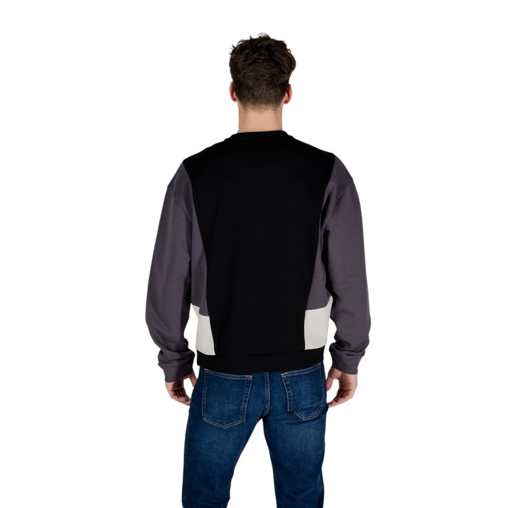 EA7 Emporio Armani Black Cotton Sweatshirt
