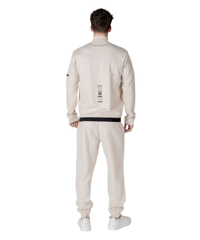 EA7 Emporio Armani Beige Cotton Sweatsuit