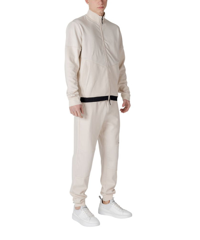 EA7 Emporio Armani Beige Cotton Sweatsuit
