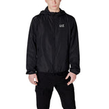 EA7 Emporio Armani Black Polyester Shell Jacket
