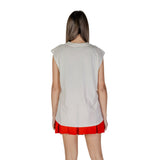 Replay Cream Cotton Tank Tops