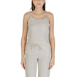 Only Beige Recycled Polyester Top