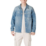 Replay Light Blue Cotton Denim Jacket
