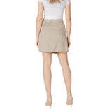 Vila Clothes Beige Cotton Mini