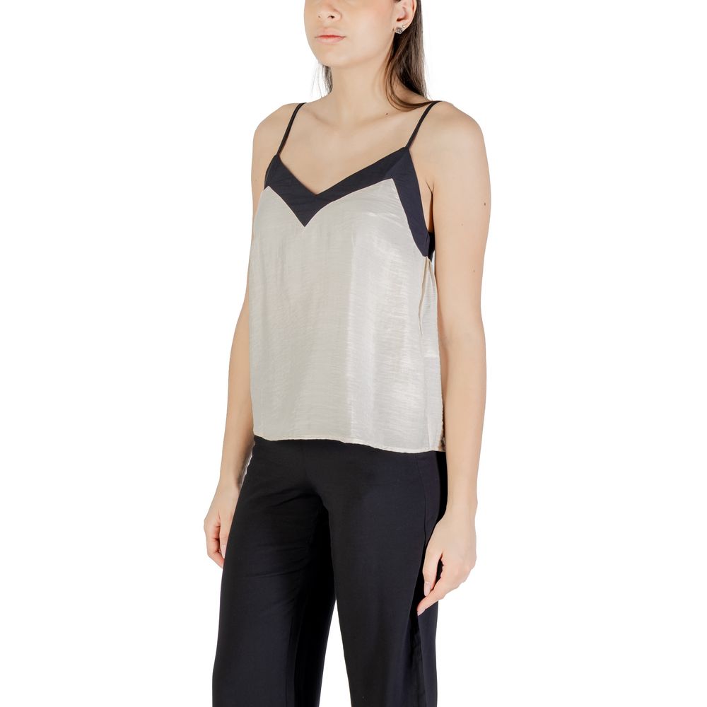 Vero Moda Cream Nylon Top