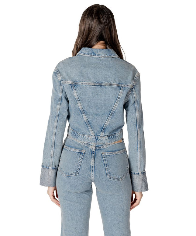 Only Light Blue Organic Cotton Jackets & Coat