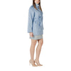 Morgan De Toi Blue Cotton Parka