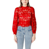 Morgan De Toi Red Polyester Blouse