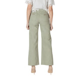 Morgan De Toi Green Cotton Relaxed Fit Jeans