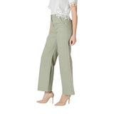 Morgan De Toi Green Cotton Relaxed Fit Jeans