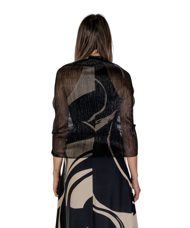 Rinascimento Black Polyester Scarf