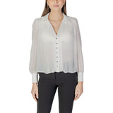 Morgan De Toi White Polyester Blouse