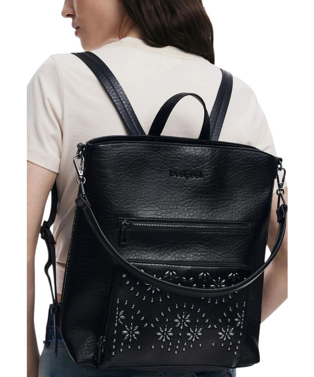Desigual Black Polyethylene Backpack
