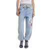 Desigual Light Blue Cotton Boyfriend Jean