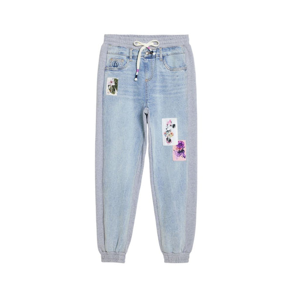 Desigual Light Blue Cotton Boyfriend Jean