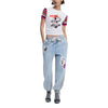 Desigual Light Blue Cotton Boyfriend Jean