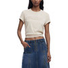 Desigual Beige Cotton T-Shirt