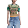 Desigual Green Viscose T-Shirt