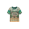 Desigual Green Viscose T-Shirt