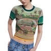 Desigual Green Viscose T-Shirt