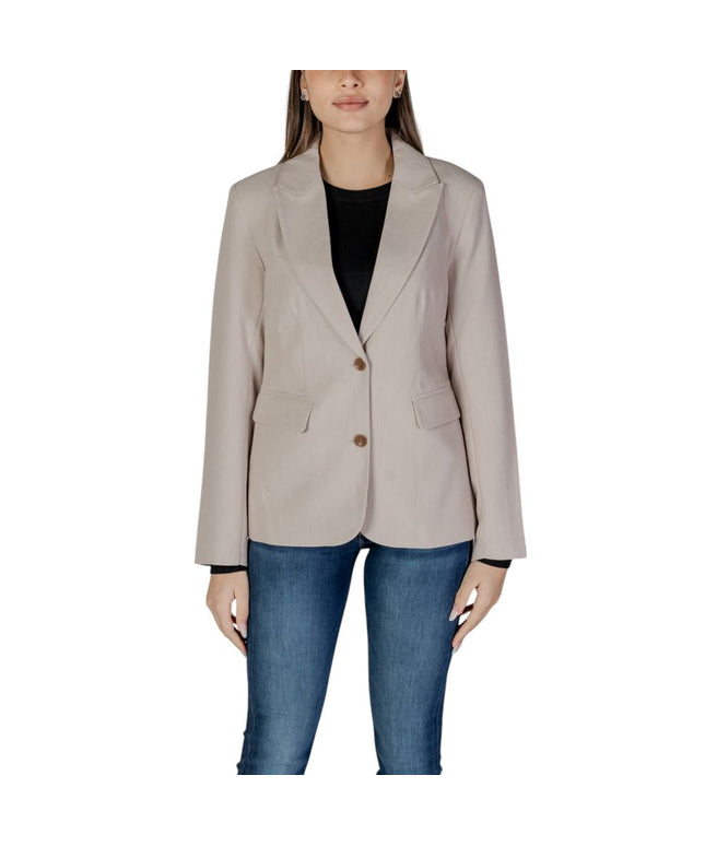Only Beige Recycled Polyester Blazer