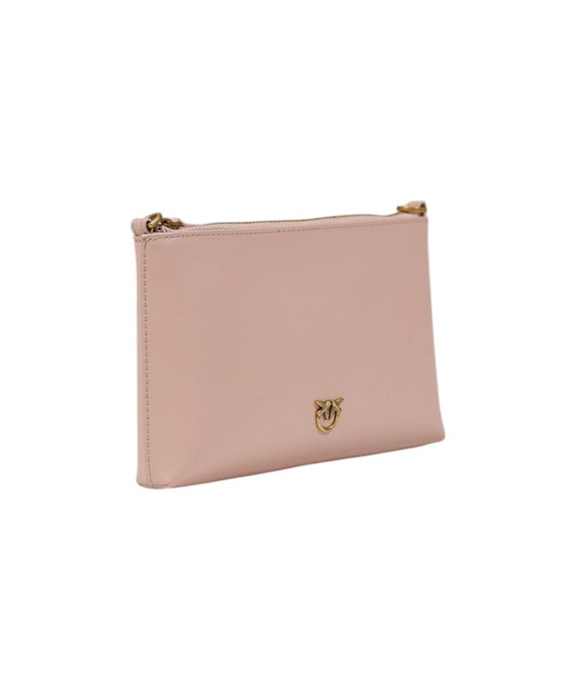PINKO Pink Leather Clutch Bag