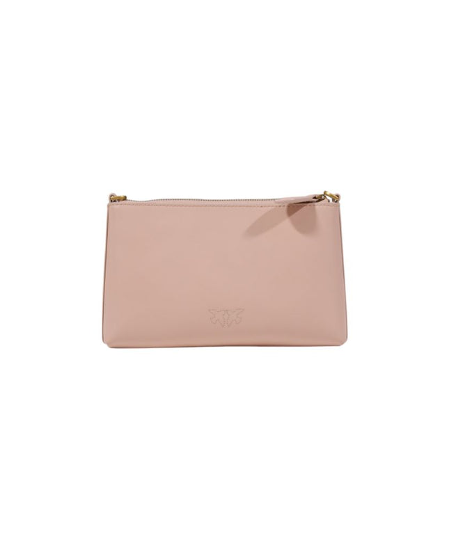 PINKO Pink Leather Clutch Bag